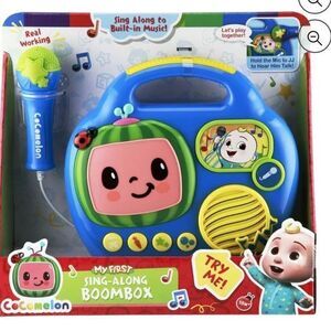 Amazon CoComelon Sing-Along Boombox - Blue and Yellow